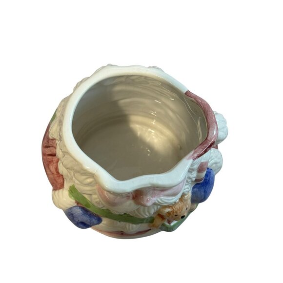 Vintage World Bazaars Christmas Santa Claus Ceramic Cookie Jar - Picture 7 of 14